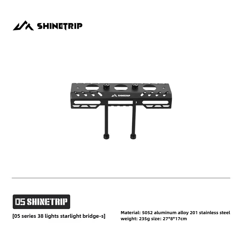 山趣（ShineTrip） ST-05シリーズ 38灯 スターライトブリッジ（S／M／L・ベーシックモジュール・延長アルミロッド） ブラック