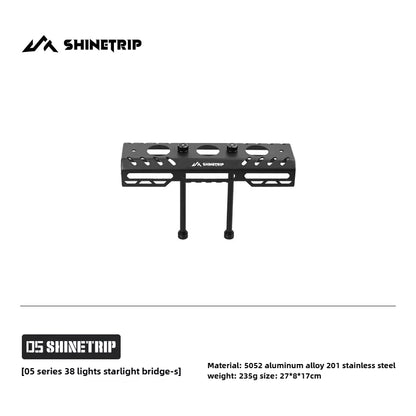 山趣（ShineTrip） ST-05シリーズ 38灯 スターライトブリッジ（S／M／L・ベーシックモジュール・延長アルミロッド） ブラック