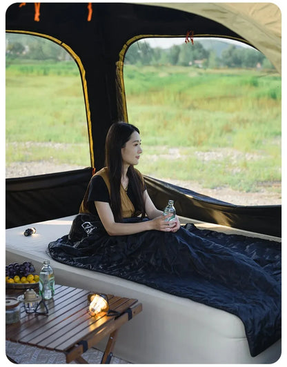 ShineTrip（山趣）#05 シリーズ エンベロープ スリーピングバッグ（G100/G150/G200・L/R・Black／Sand）