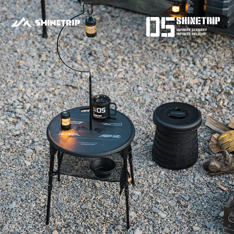 山趣（やましゅみ） SHINETRIP シャイントリップ #05 Series Tactical Lifting Dual-use Round Table デュアルユース ラウンドテーブル（A553-D00 / A553-H00）