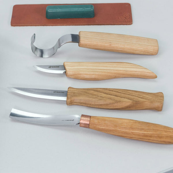 ビーバークラフト ブックボックス スプーンとククサの彫刻セット 4本セット Beaver Craft S43 book Spoon and Kuksa Carving Set