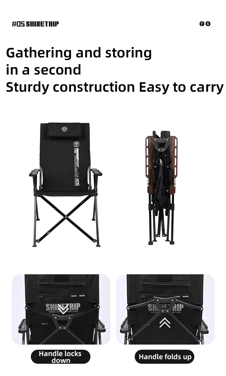 山趣（やましゅみ） SHINETRIP シャイントリップ #05 Series Adjustable Folding Chair 4段階調整 フォールディングチェア（A507-H00 / A507-T00）