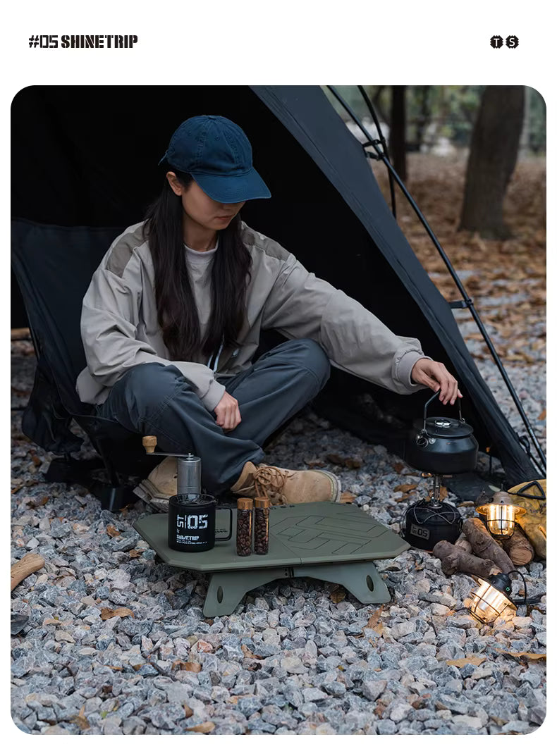 山趣（やましゅみ） SHINETRIP シャイントリップ #05 Series Ultralight Dual Purpose Folding Table 超軽量 デュアルパーパス フォールディングテーブル（A512-H00 / A512-D00）