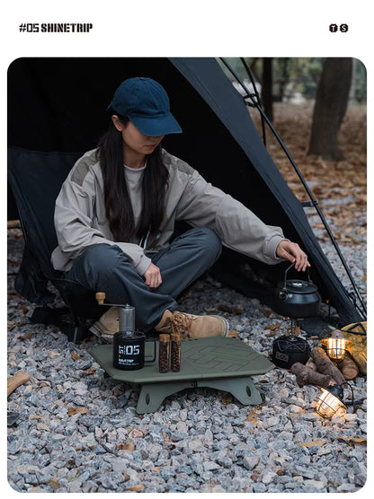山趣（やましゅみ） SHINETRIP シャイントリップ #05 Series Ultralight Dual Purpose Folding Table 超軽量 デュアルパーパス フォールディングテーブル（A512-H00 / A512-D00）