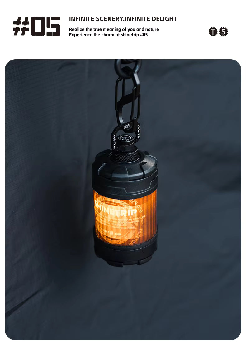 山趣（ShineTrip） ST-05 タクティカルシステム 19灯用ランヤード（ロング／ショート）＆ST-6 1/4回転リングスクリュー