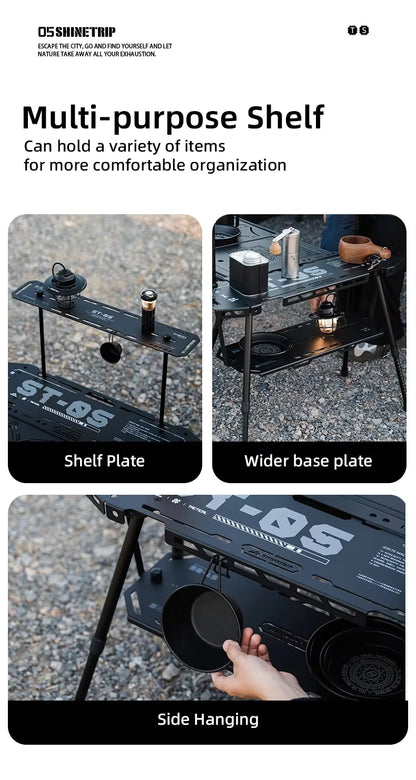 山趣（やましゅみ） SHINETRIP シャイントリップ #05 Series Tactical Skateboard Table System タクティカル スケートボードテーブル システム（A503-H00 / A503-H01 / A503-H02 / A503-H03 / A503-H11 / A503-K0S / A503-K0M / A503-K0L）