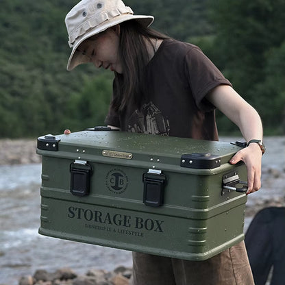 山趣（やましゅみ） SHINETRIP シャイントリップ Outdoor Waterproof Aluminum Storage Box 防水アルミ合金ストレージボックス 44L / 72L（A422-B0M / A422-B0L / A422-D0M / A422-D0L / A422-H0M / A422-H0L）