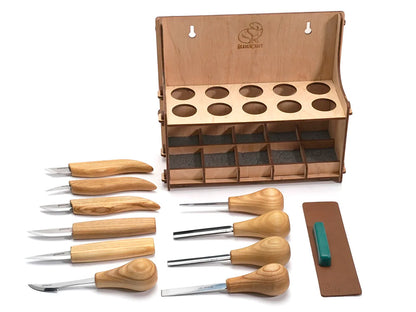 ビーバークラフト 木彫りナイフ10本セット Beaver Craft S52 Wood Carving Set + accessories