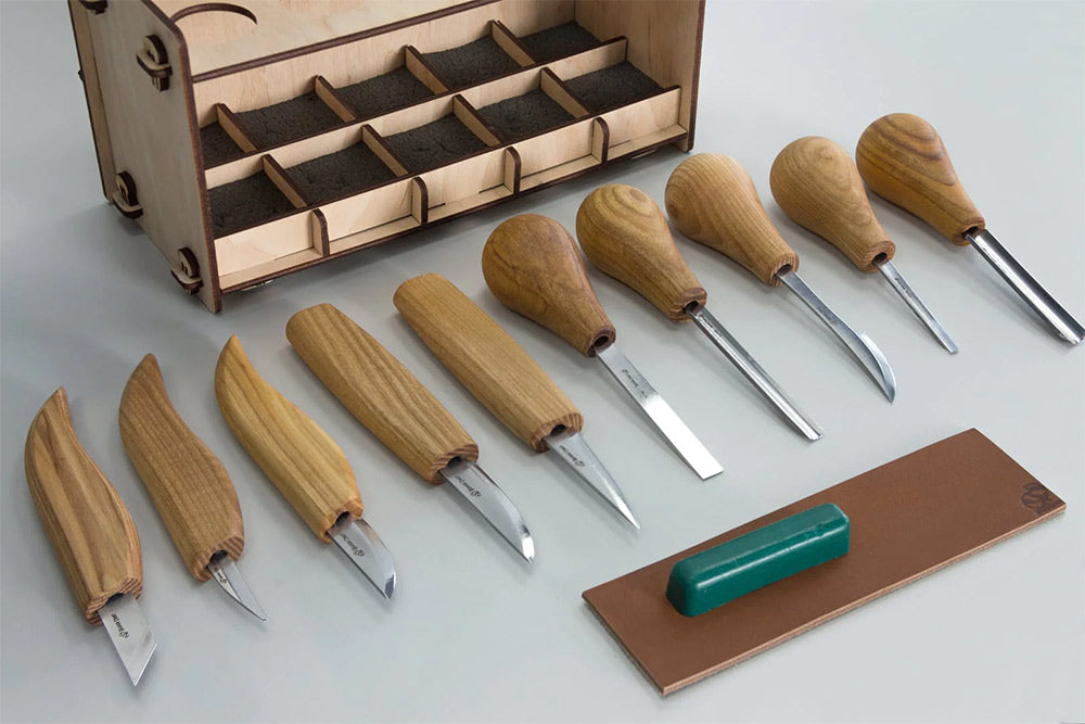 ビーバークラフト 木彫りナイフ10本セット Beaver Craft S52 Wood Carving Set + accessories