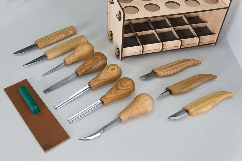 ビーバークラフト 木彫りナイフ10本セット Beaver Craft S52 Wood Carving Set + accessories