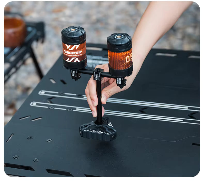 山趣（ShineTrip） ST-05シリーズ Horn Peak キャンドルホルダー（単品／3点ベース ライトアレイ）A542 ブラック