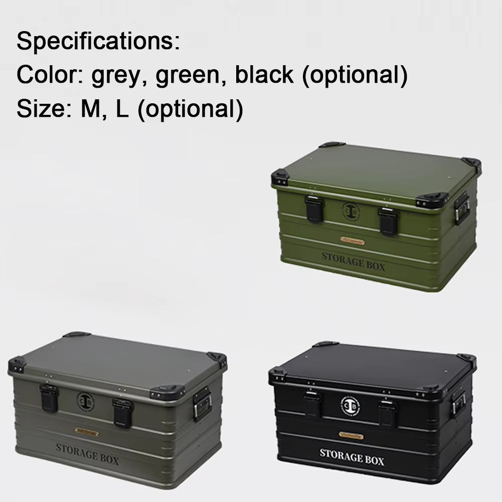 山趣（やましゅみ） SHINETRIP シャイントリップ Outdoor Waterproof Aluminum Storage Box 防水アルミ合金ストレージボックス 44L / 72L（A422-B0M / A422-B0L / A422-D0M / A422-D0L / A422-H0M / A422-H0L）