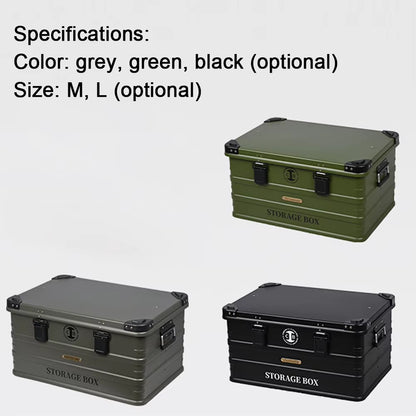 山趣（やましゅみ） SHINETRIP シャイントリップ Outdoor Waterproof Aluminum Storage Box 防水アルミ合金ストレージボックス 44L / 72L（A422-B0M / A422-B0L / A422-D0M / A422-D0L / A422-H0M / A422-H0L）