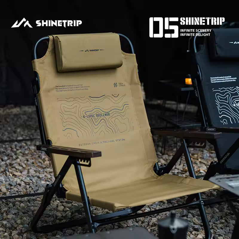 山趣（やましゅみ） SHINETRIP シャイントリップ #05 Series Six-Gear Adjustable Lounge Chair 6段階調整 フォールディングラウンジチェア（A533-H00 / A533-T00）