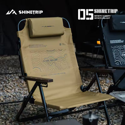 山趣（やましゅみ） SHINETRIP シャイントリップ #05 Series Six-Gear Adjustable Lounge Chair 6段階調整 フォールディングラウンジチェア（A533-H00 / A533-T00）
