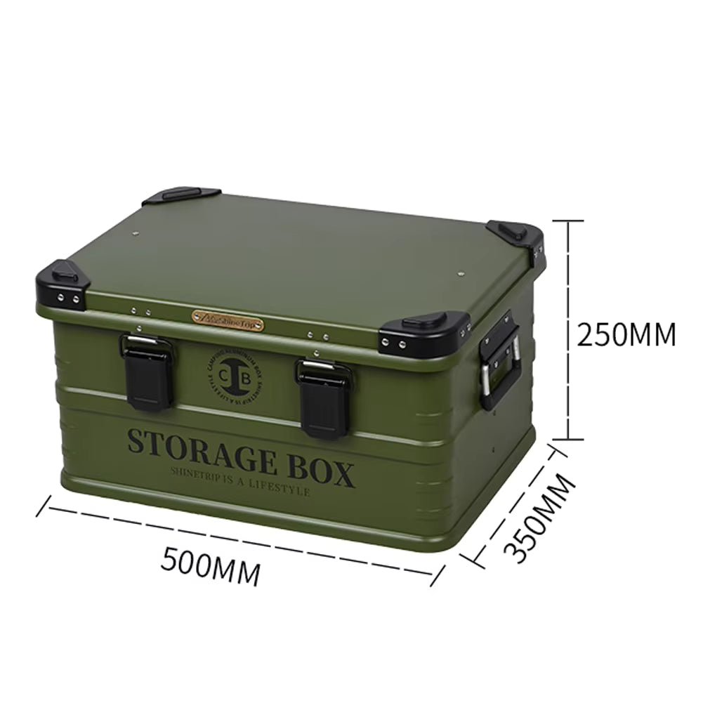 山趣（やましゅみ） SHINETRIP シャイントリップ Outdoor Waterproof Aluminum Storage Box 防水アルミ合金ストレージボックス 44L / 72L（A422-B0M / A422-B0L / A422-D0M / A422-D0L / A422-H0M / A422-H0L）