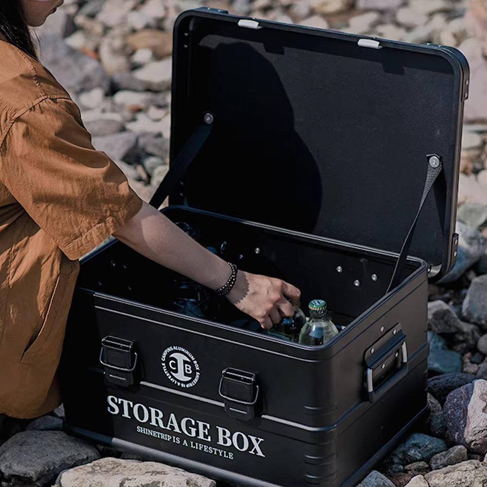 山趣（やましゅみ） SHINETRIP シャイントリップ Outdoor Waterproof Aluminum Storage Box 防水アルミ合金ストレージボックス 44L / 72L（A422-B0M / A422-B0L / A422-D0M / A422-D0L / A422-H0M / A422-H0L）