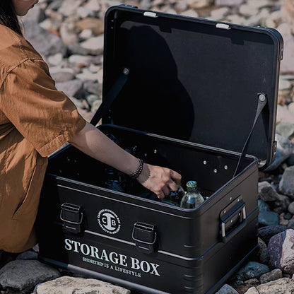 山趣（やましゅみ） SHINETRIP シャイントリップ Outdoor Waterproof Aluminum Storage Box 防水アルミ合金ストレージボックス 44L / 72L（A422-B0M / A422-B0L / A422-D0M / A422-D0L / A422-H0M / A422-H0L）