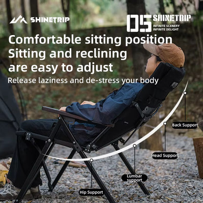山趣（やましゅみ） SHINETRIP シャイントリップ #05 Series Adjustable Folding Chair 4段階調整 フォールディングチェア（A507-H00 / A507-T00）
