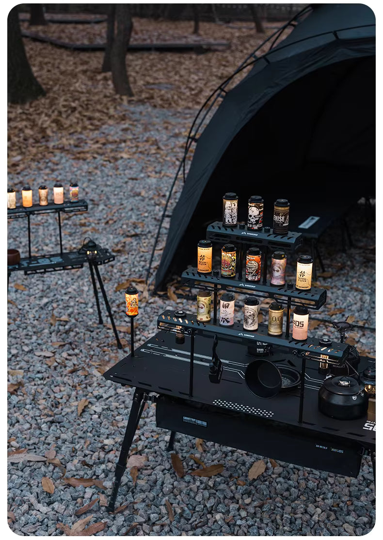 山趣（ShineTrip） ST-05シリーズ 38灯 スターライトブリッジ（S／M／L・ベーシックモジュール・延長アルミロッド） ブラック