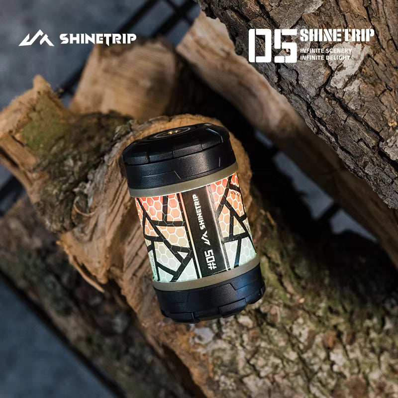 山趣（ShineTrip） ST-05シリーズ 回転式 19グリマー LEDランタン（Black／Transparent／Green／Sand）