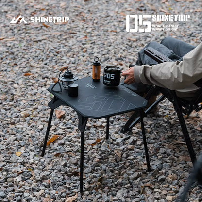 山趣（やましゅみ） SHINETRIP シャイントリップ #05 Series Ultralight Dual Purpose Folding Table 超軽量 デュアルパーパス フォールディングテーブル（A512-H00 / A512-D00）
