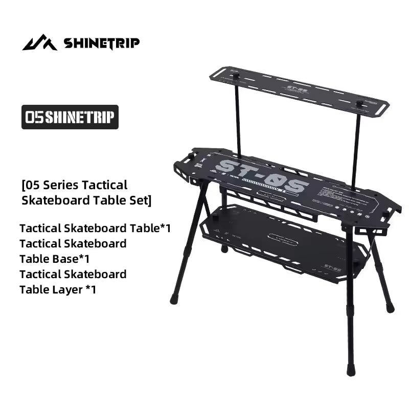 山趣（やましゅみ） SHINETRIP シャイントリップ #05 Series Tactical Skateboard Table System タクティカル スケートボードテーブル システム（A503-H00 / A503-H01 / A503-H02 / A503-H03 / A503-H11 / A503-K0S / A503-K0M / A503-K0L）