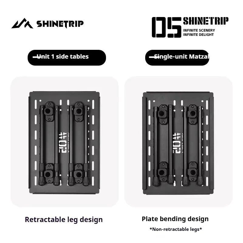 山趣（やましゅみ） SHINETRIP シャイントリップ #05 Series 1-Unit Tactical Stool & Tactical Side Table ワンユニット タクティカル スツール／サイドテーブル（A496-A00 / A496-T00）