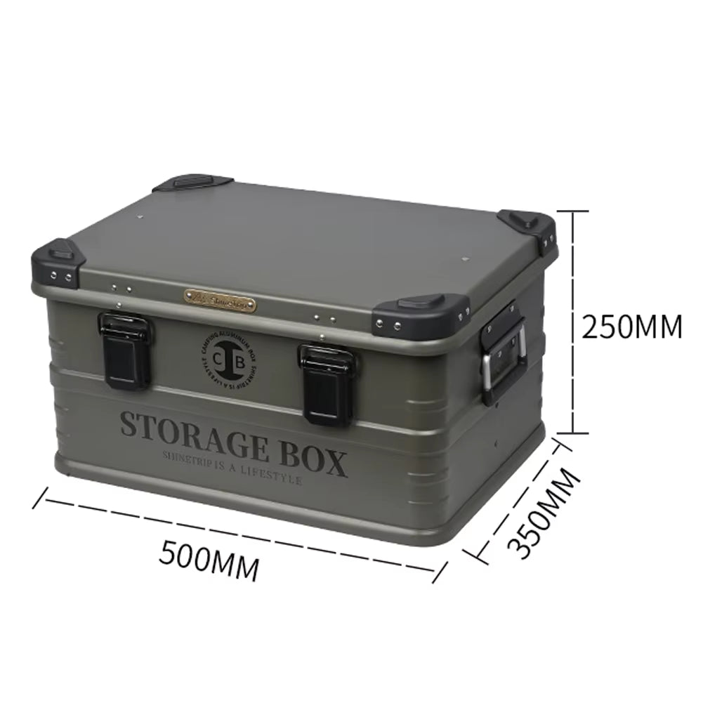 山趣（やましゅみ） SHINETRIP シャイントリップ Outdoor Waterproof Aluminum Storage Box 防水アルミ合金ストレージボックス 44L / 72L（A422-B0M / A422-B0L / A422-D0M / A422-D0L / A422-H0M / A422-H0L）