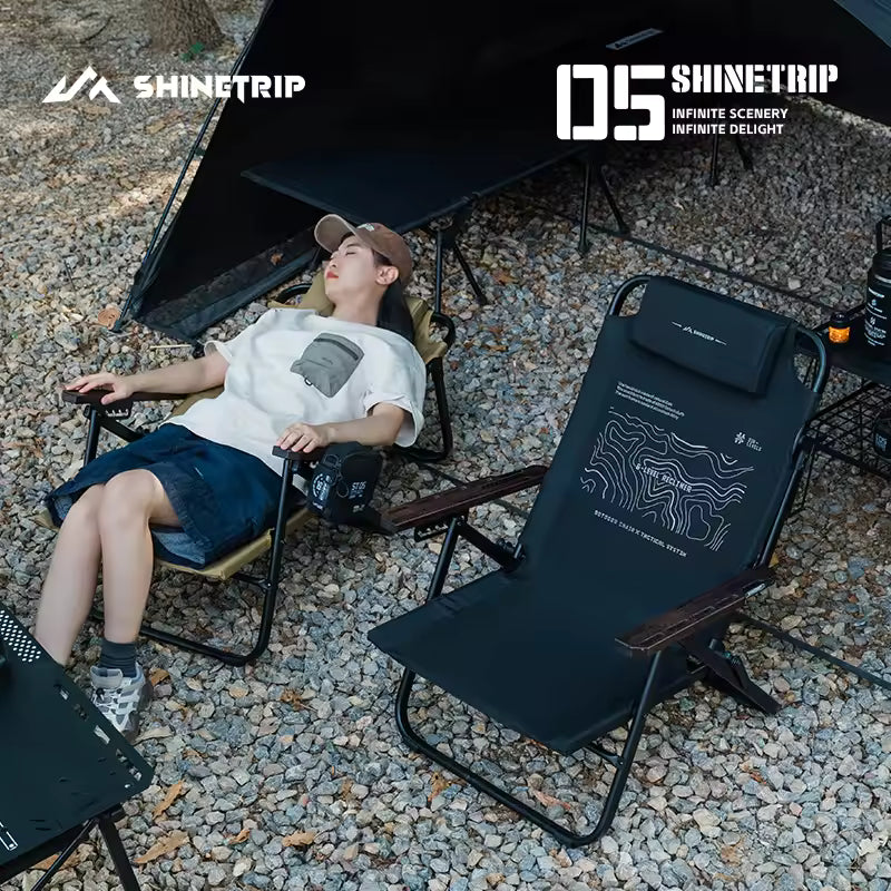 山趣（やましゅみ） SHINETRIP シャイントリップ #05 Series Six-Gear Adjustable Lounge Chair 6段階調整 フォールディングラウンジチェア（A533-H00 / A533-T00）