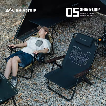 山趣（やましゅみ） SHINETRIP シャイントリップ #05 Series Six-Gear Adjustable Lounge Chair 6段階調整 フォールディングラウンジチェア（A533-H00 / A533-T00）