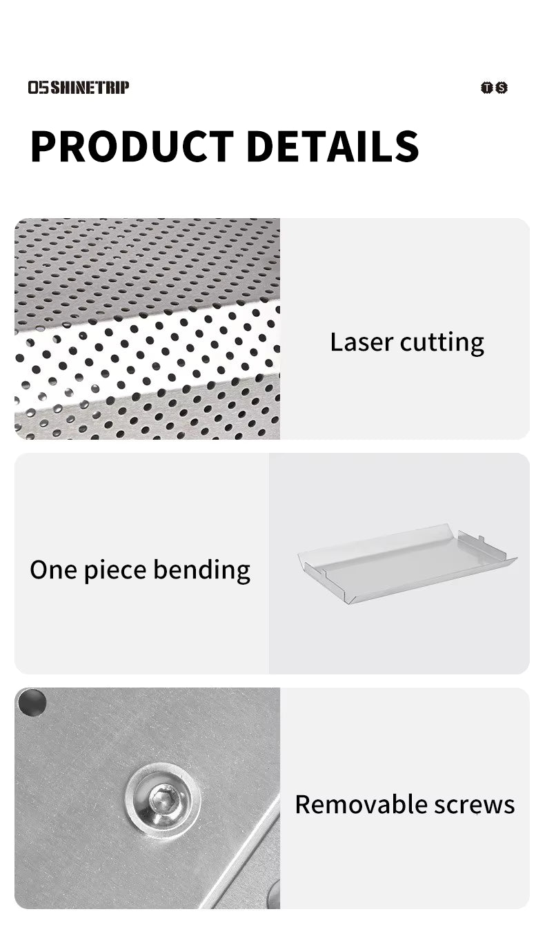 山趣（ShineTrip） 05シリーズ ステンレス 折りたたみキャンプテーブル＆卓上ストーブ 2点セット