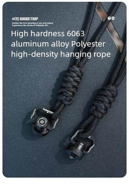 山趣（ShineTrip） ST-05 タクティカルシステム 19灯用ランヤード（ロング／ショート）＆ST-6 1/4回転リングスクリュー