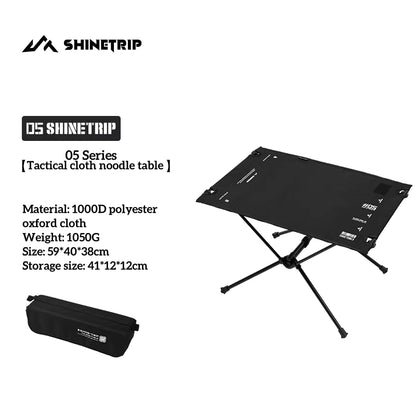 山趣（やましゅみ） SHINETRIP シャイントリップ #05 Series Tactical Folding Cloth Table タクティカル フォールディング クロステーブル（A523-H00 / A523-D00 / A523-T00）