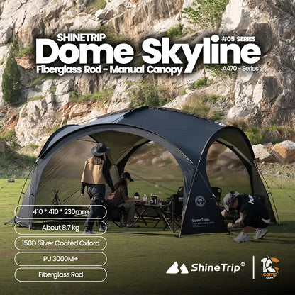 SHINE TRIP Outdoors（シャイン・トリップ アウトドアーズ／山趣）#05 Series Dome Skylight｜ドームスカイライン 本体（FG/AL 2カラー）＋専用オプション