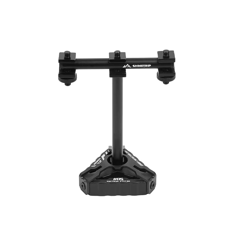 山趣（ShineTrip） ST-05シリーズ Horn Peak キャンドルホルダー（単品／3点ベース ライトアレイ）A542 ブラック