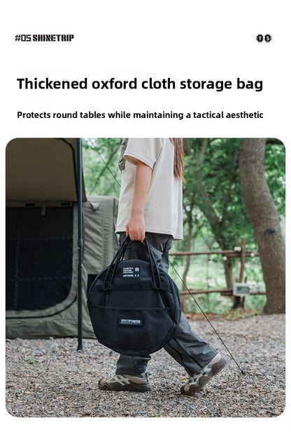 山趣（やましゅみ） SHINETRIP シャイントリップ ST-05 Series High Low Tactical Round Table Set ハイロー切替 タクティカルラウンドテーブルセット