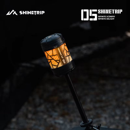 山趣（ShineTrip） ST-05シリーズ 回転式 19グリマー LEDランタン（Black／Transparent／Green／Sand）