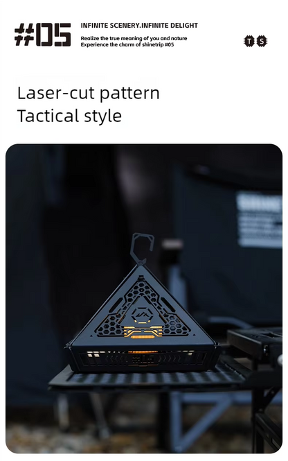 山趣（ShineTrip） ST-05シリーズ ピラミッドランプシェード（ブラック）