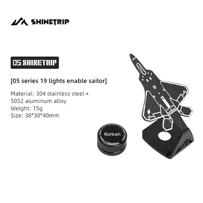 山趣（ShineTrip） ST-05シリーズ 19灯 ナビゲーションマーク＆ランプホイール（ブラック）