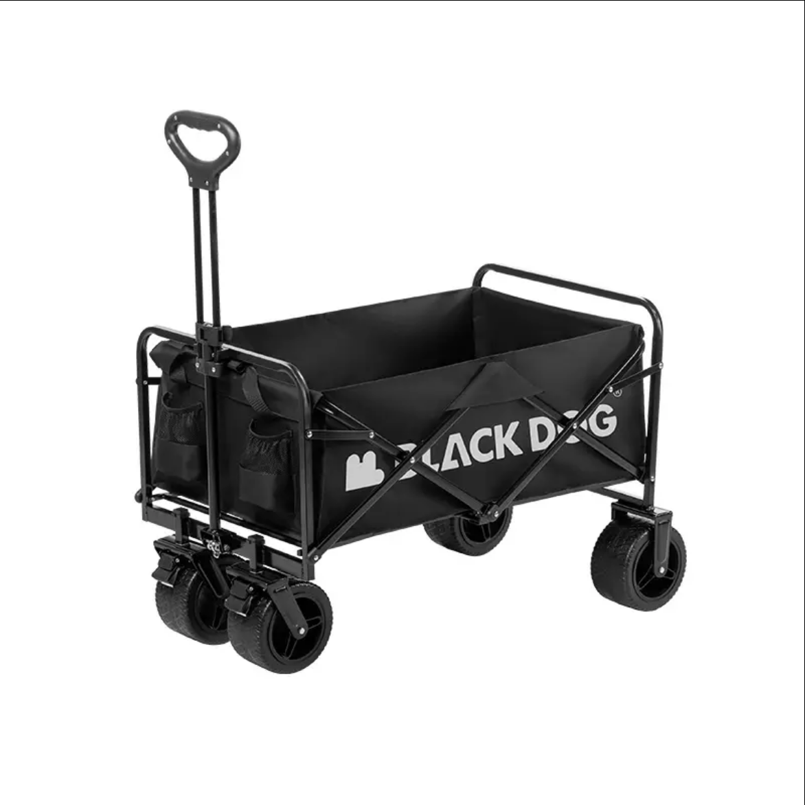 BLACKDOG Camping cart ブラックドッグ フォールディングキャリーワゴン キャンプカート キャンプワゴン 折りたたみカート 天板付属