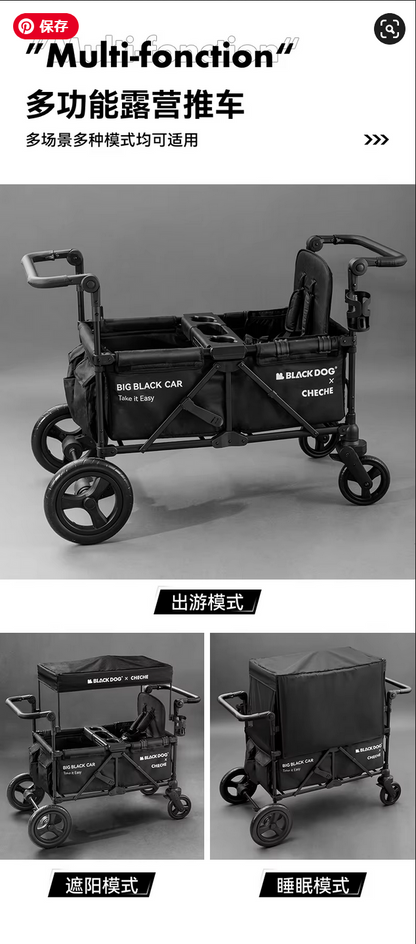 BLACKDOG & CHECHE Baby stroller ブラックドッグ ベビーカー キャンプカート キャンプワゴン 折りたたみカート