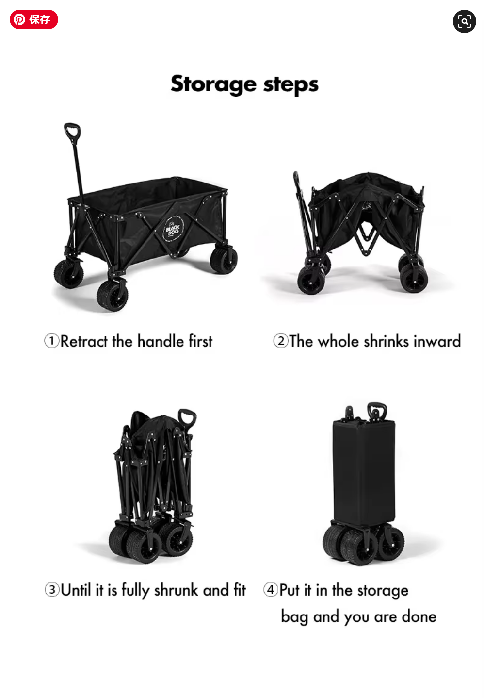 BLACKDOG & CHECHE Baby stroller ブラックドッグ ベビーカー キャンプカート キャンプワゴン 折りたたみカート