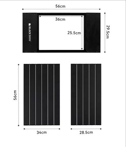 BLACKDOG ブラックドッグ IGTテーブル アルミニウム 軽量 折りたたみエッグロールテーブル