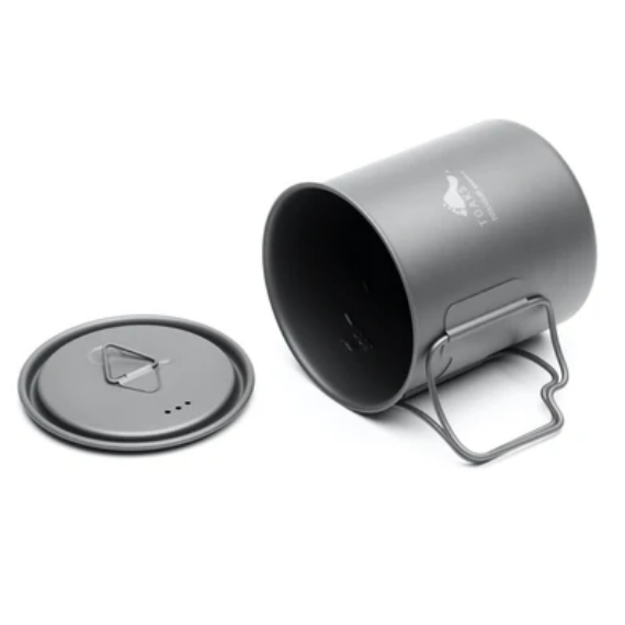 トークス ウルトラライトチタンカップ 450ml 蓋付き TOAKS LIGHT Titanium 450ml Cup with Lid CUP-450-L-C