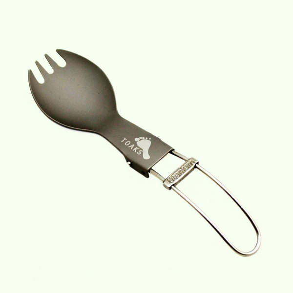 トークス チタン折りたたみスプーク（小） TOAKS Titanium Folding Spork (small) SLV-16