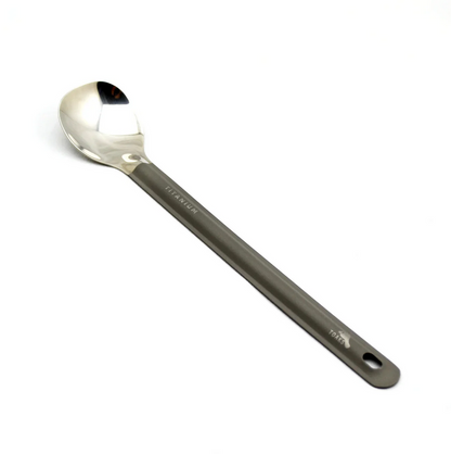 トークス チタン磨かれたボウルを持つロングハンドルスプーン TOAKS Titanium Long Handle Spoon with Polished Bowl SLV-11