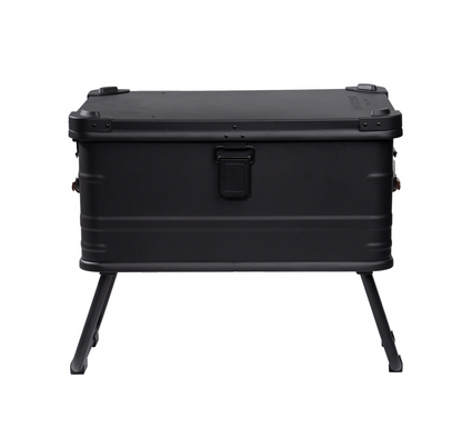 ロックブルック 50Lスタンドバー付きブラックアルミボックス Rockbrook 50L BLACK Aluminium Box with Stand Bar STANDY BX1017BKMB