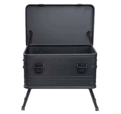 ロックブルック 50Lスタンドバー付きブラックアルミボックス Rockbrook 50L BLACK Aluminium Box with Stand Bar STANDY BX1017BKMB