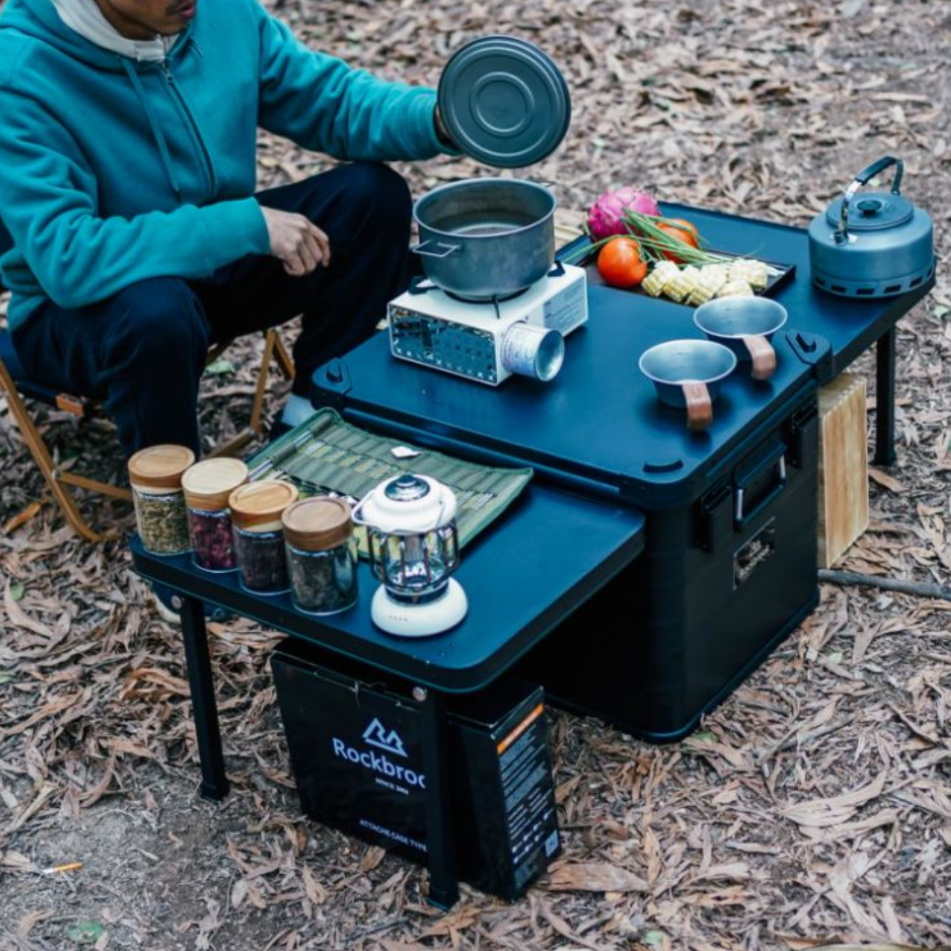 ロックブルック 84Lアルミテーブルボックス Rockbrook 84L BLACK Aluminium Table Box BIPLANE BX1013